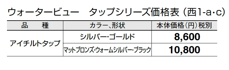 アイチルトタップ【2024年版】_価格_3