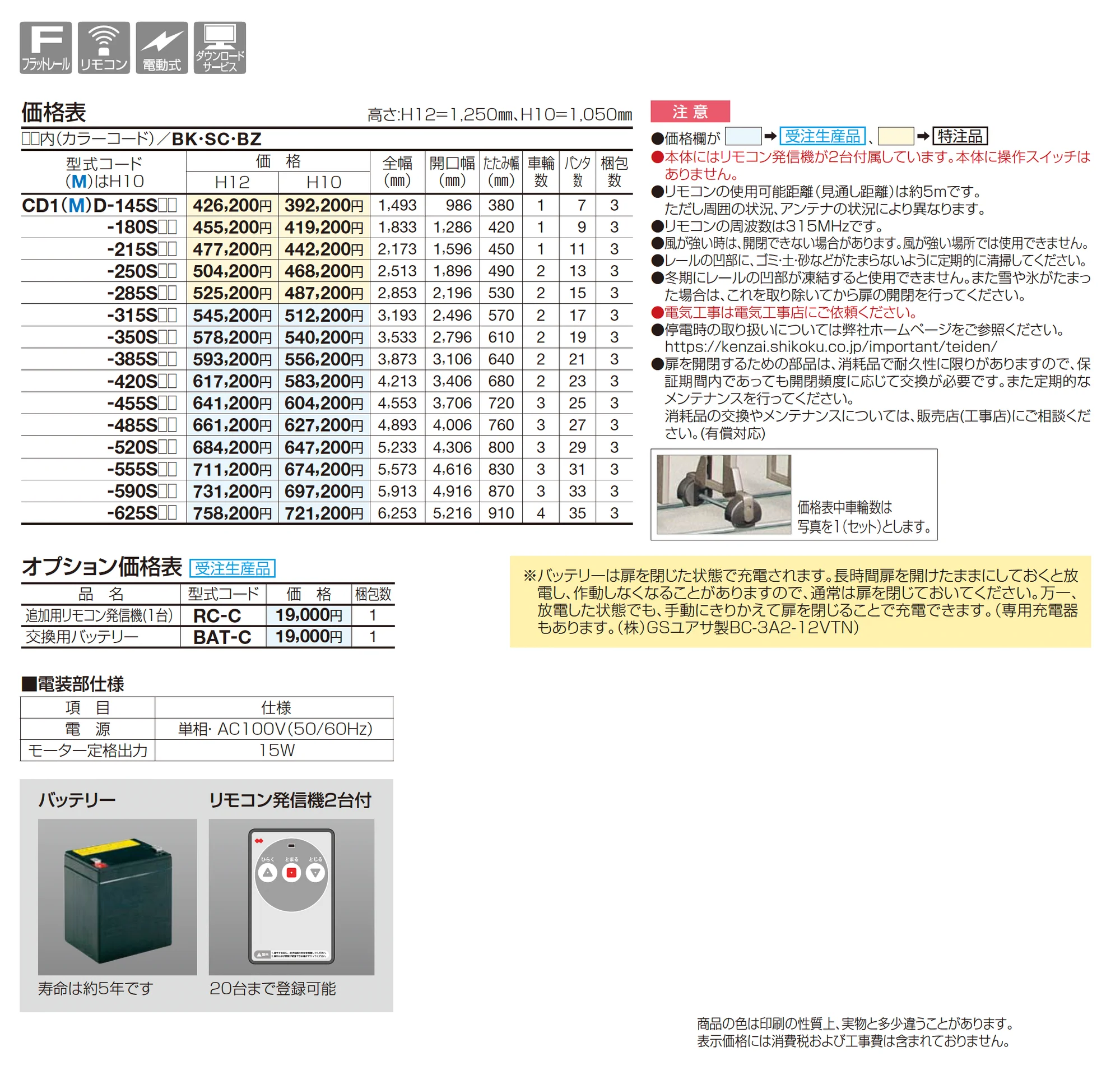 クレディアコー1型 電動タイプ_価格_1