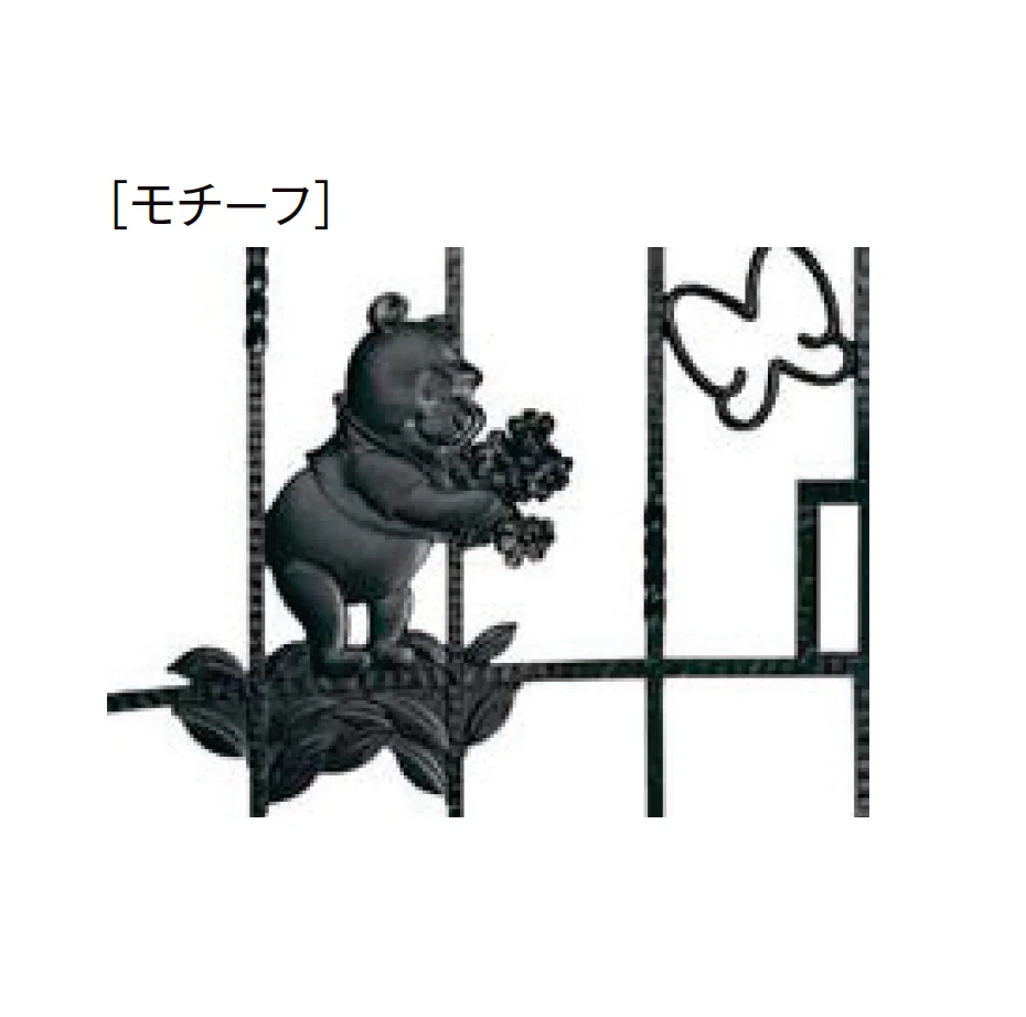 LIXILの「ディズニー門扉 プーさんA型」のサブ画像2