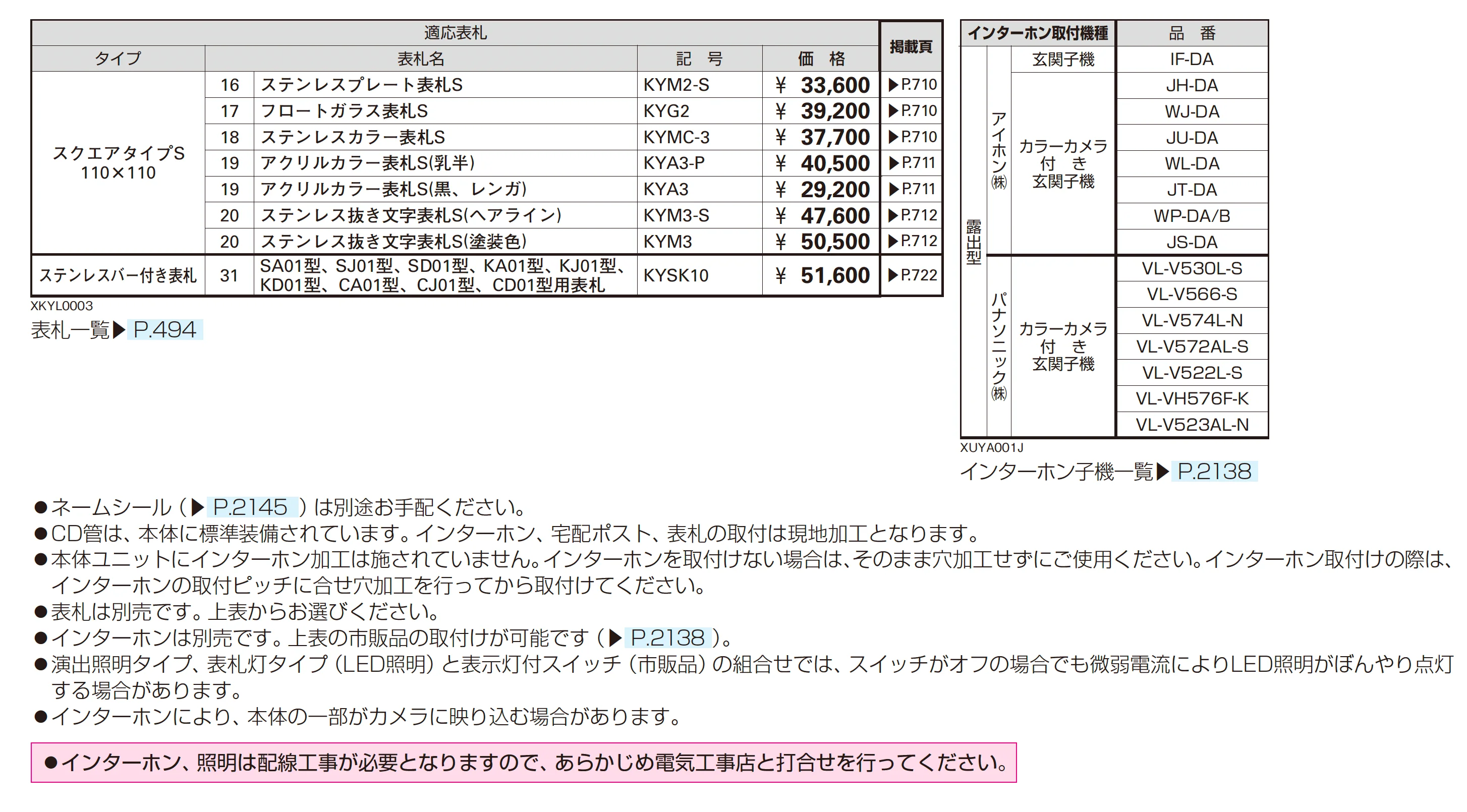 ルシアス ポストユニット SJ01型_価格_2