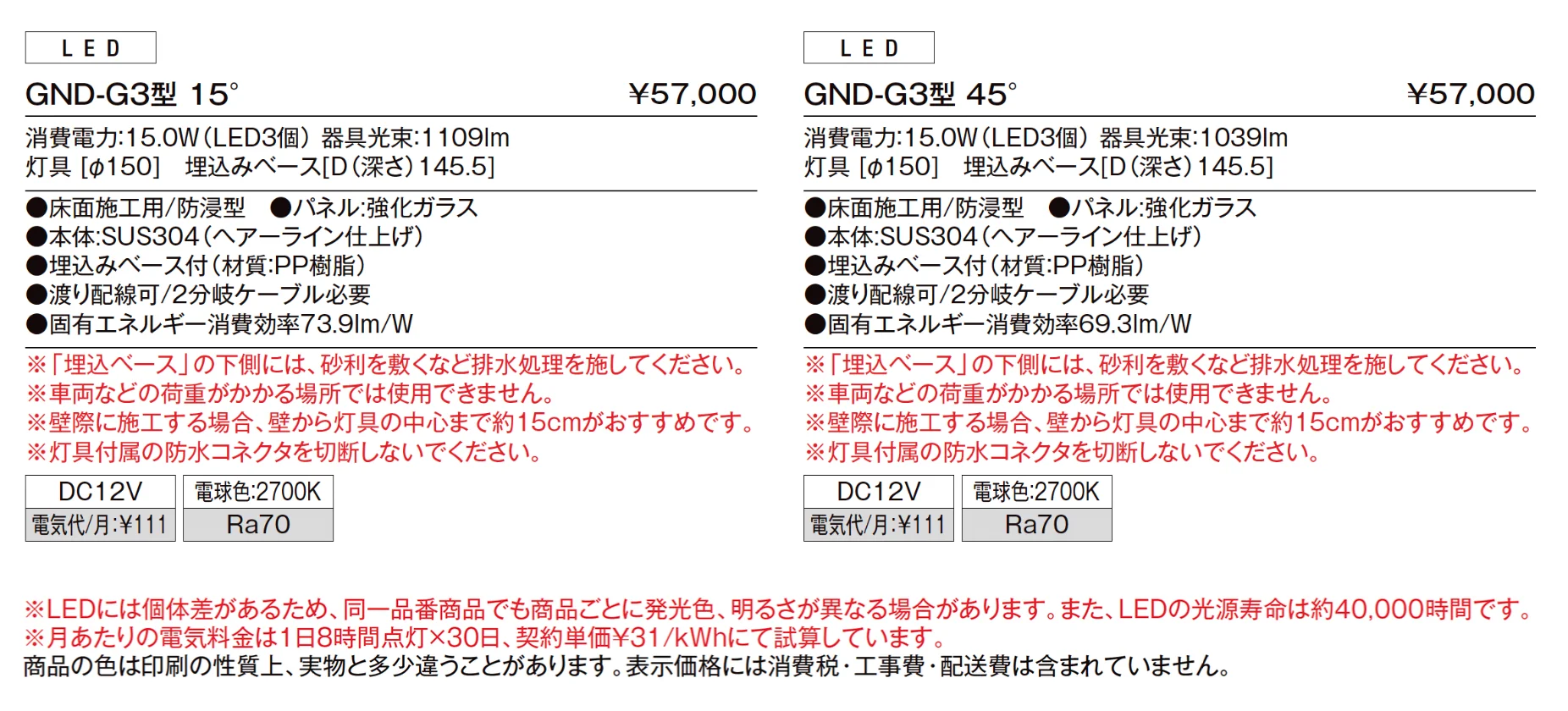 グランドライト GND-G3型_価格_1