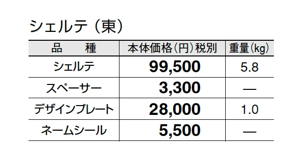 シェルテ【2025年版】_価格_1