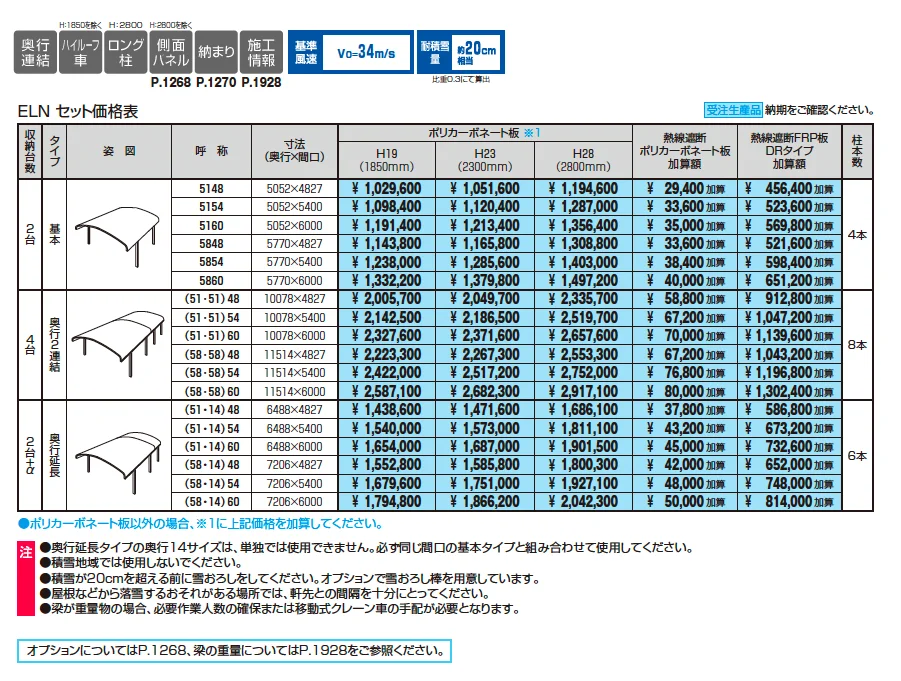 エクオーレNexワイド(基本・奥行連結・奥行延長)【2025年10月価格改訂版】_価格_1