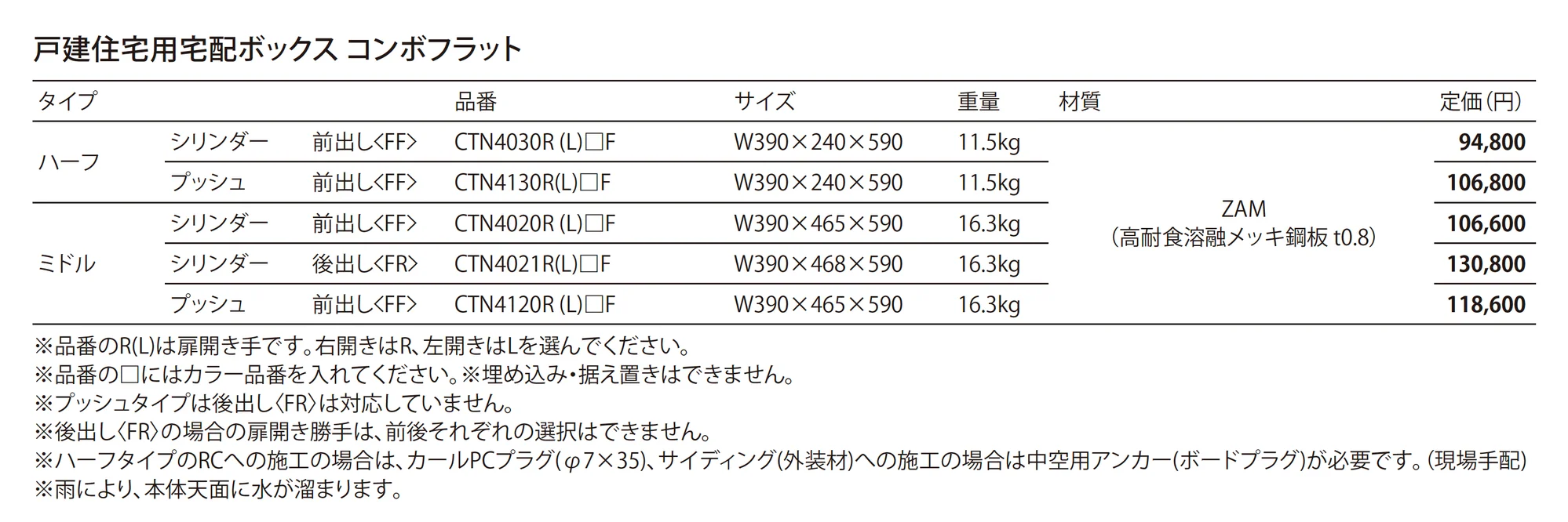コンボフラット COMBO-FLAT_価格_1