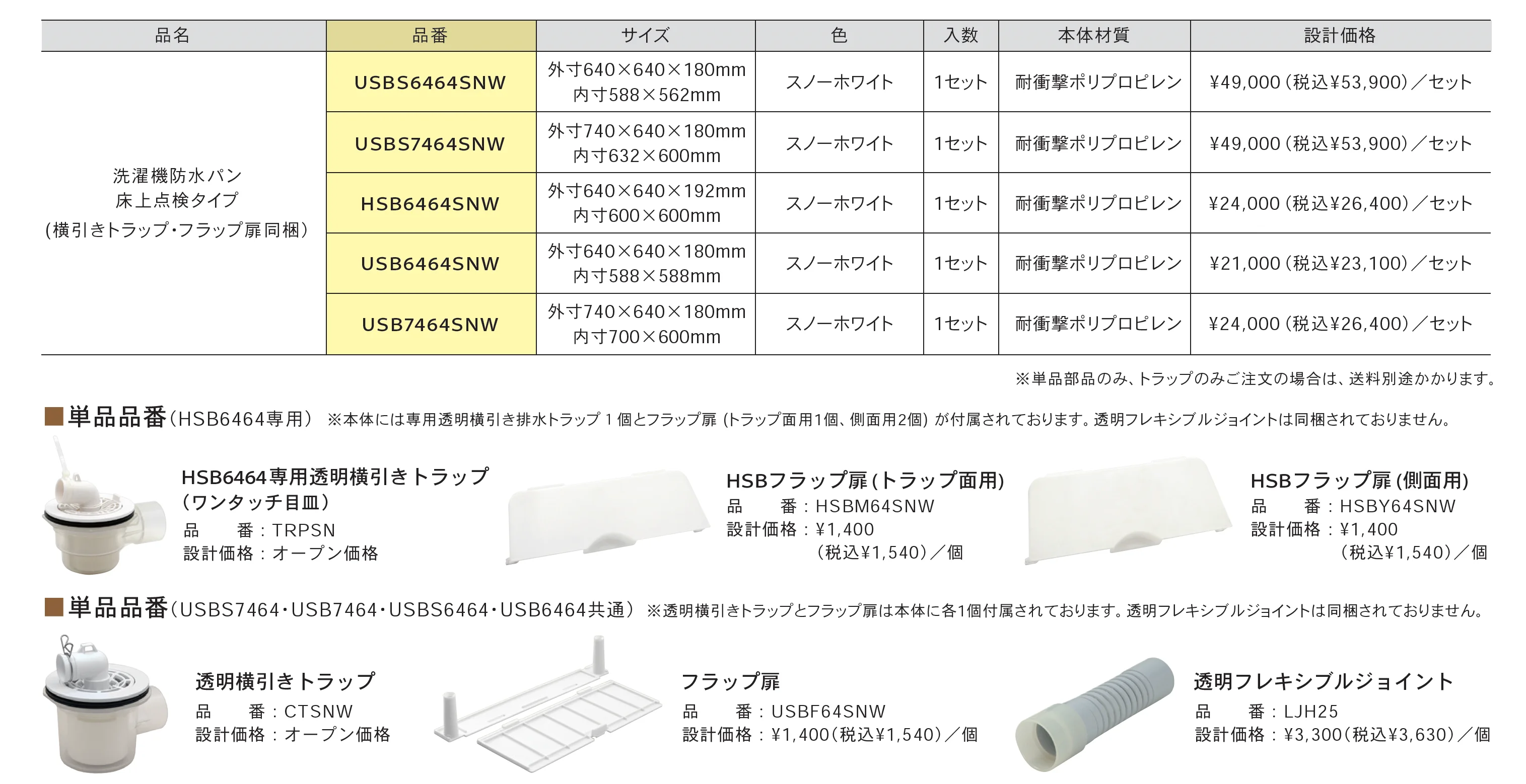 ベストレイ 洗濯機防水パン 床上点検タイプ_価格_1
