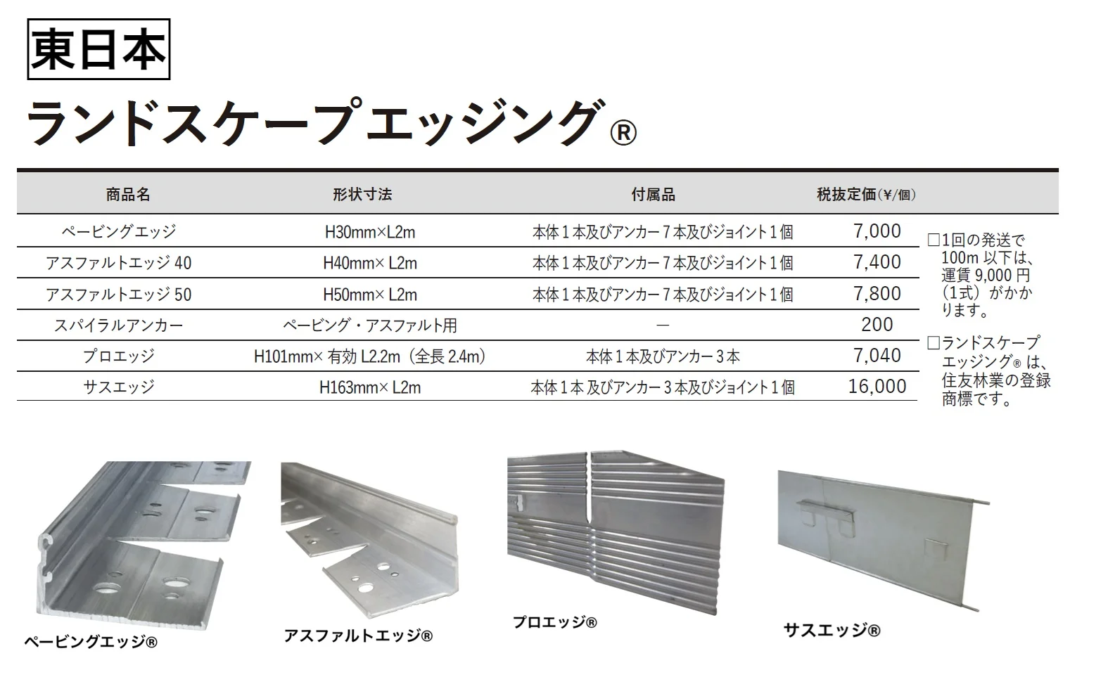 ペービングエッジ® / アスファルトエッジ® / プロエッジ® / サスエッジ®【2024年版】_価格_1
