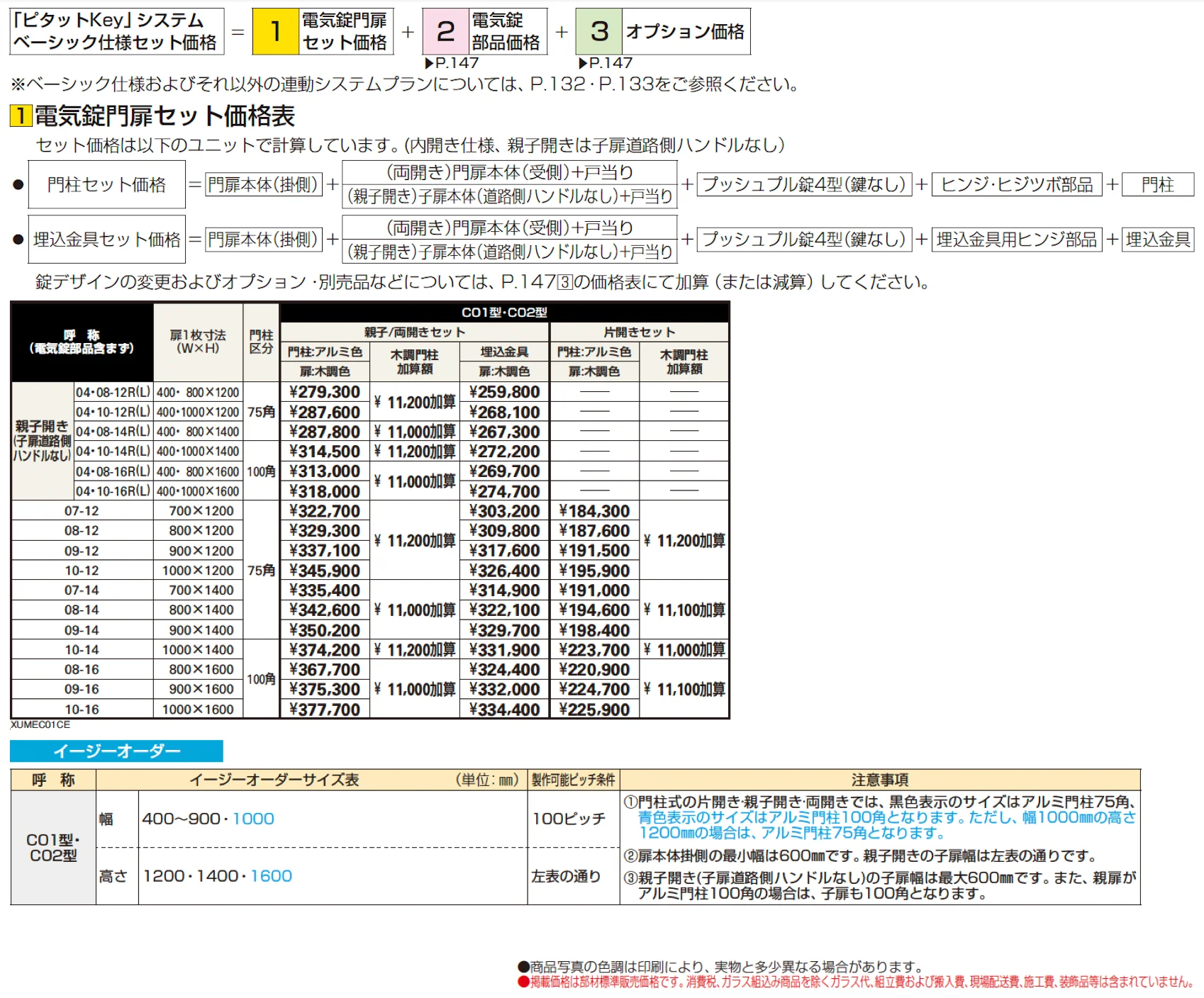 〔ピタットKey システム〕電気錠付 ルシアス 門扉シリーズ C02型【2024年版】_価格_1