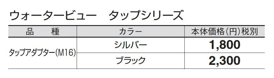 タップアダプター(M16)_価格_1