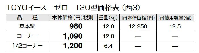 トーヨーイース ゼロ【九州地方】【2024年版】_価格_1