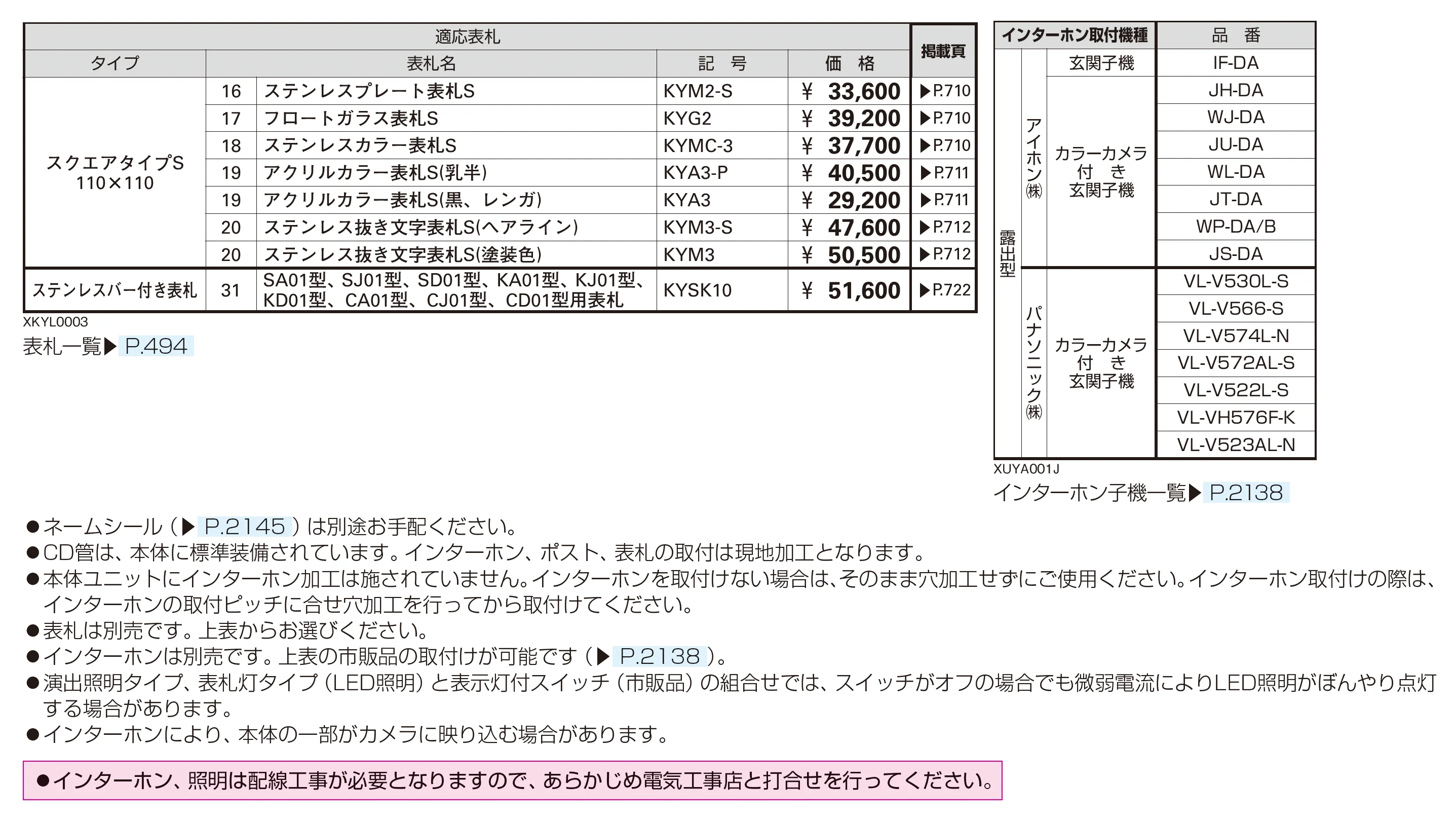 ルシアス ポストユニット KD01型_価格_2