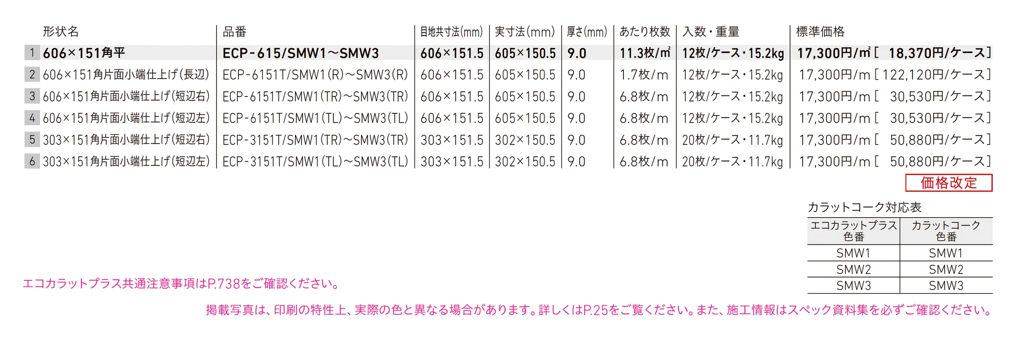 エコカラットプラス スモークウッド_価格_1