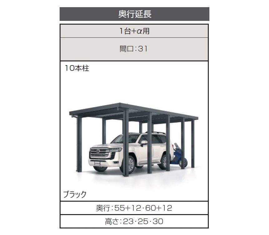 三協アルミの「G1-R/ジーワン アール(耐積雪量200cm仕様:基本・奥行延長・間口延長・奥行連結・間口連結)【2025年10月価格改訂版】」のサブ画像2