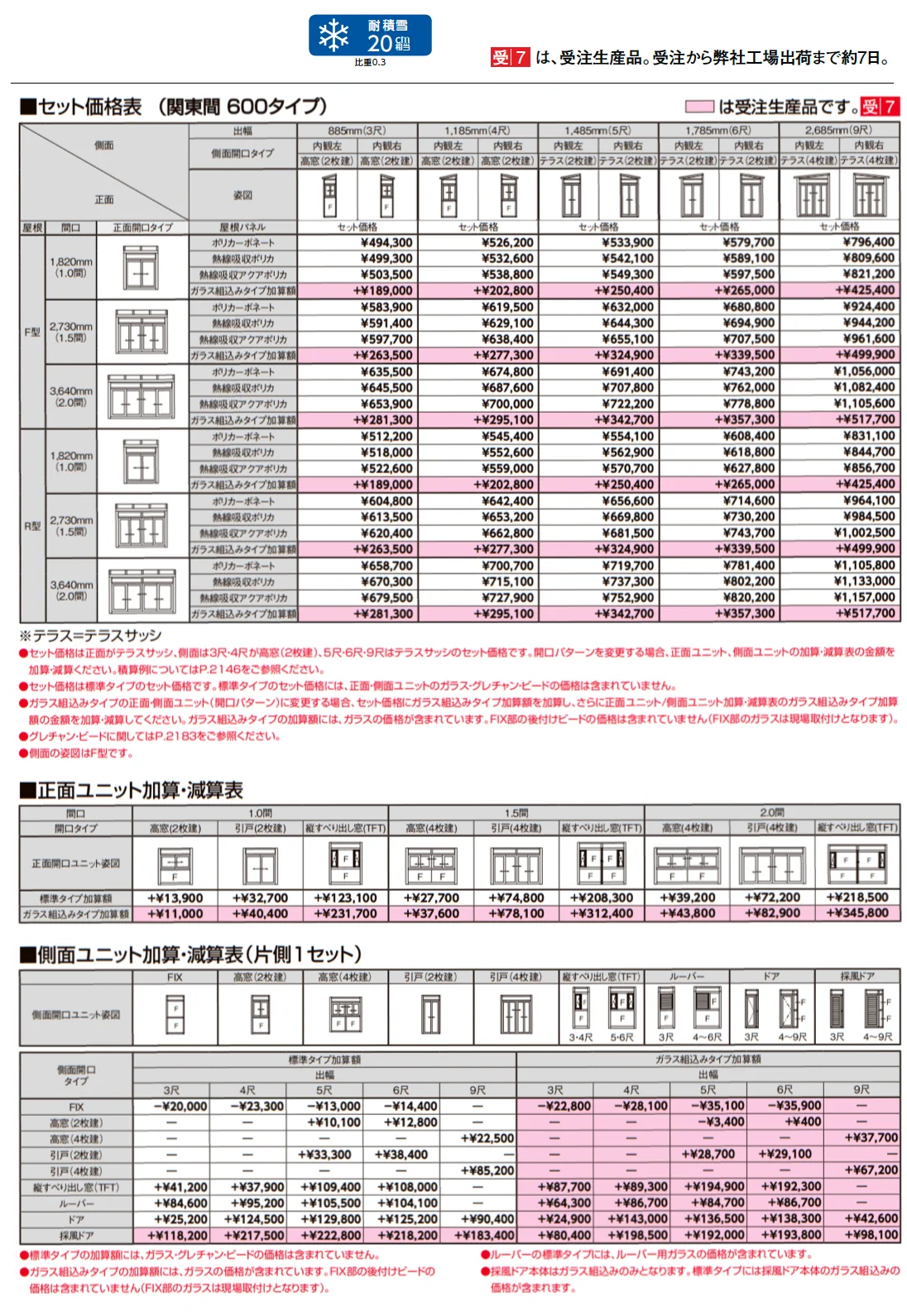 サニージュ F型 土間納まり 関東間【2025年版】_価格_3