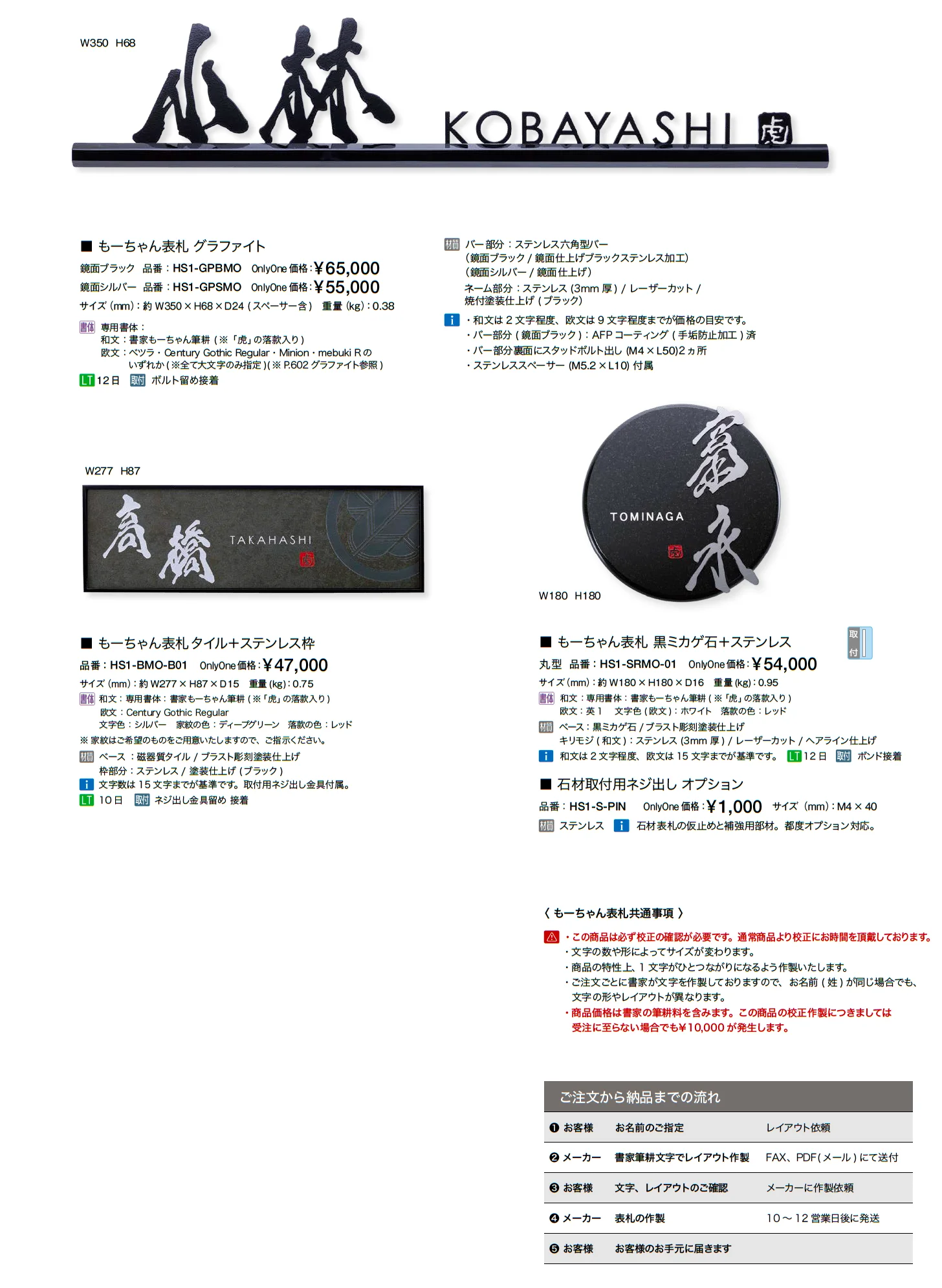 もーちゃん表札【2025年版】_価格_2
