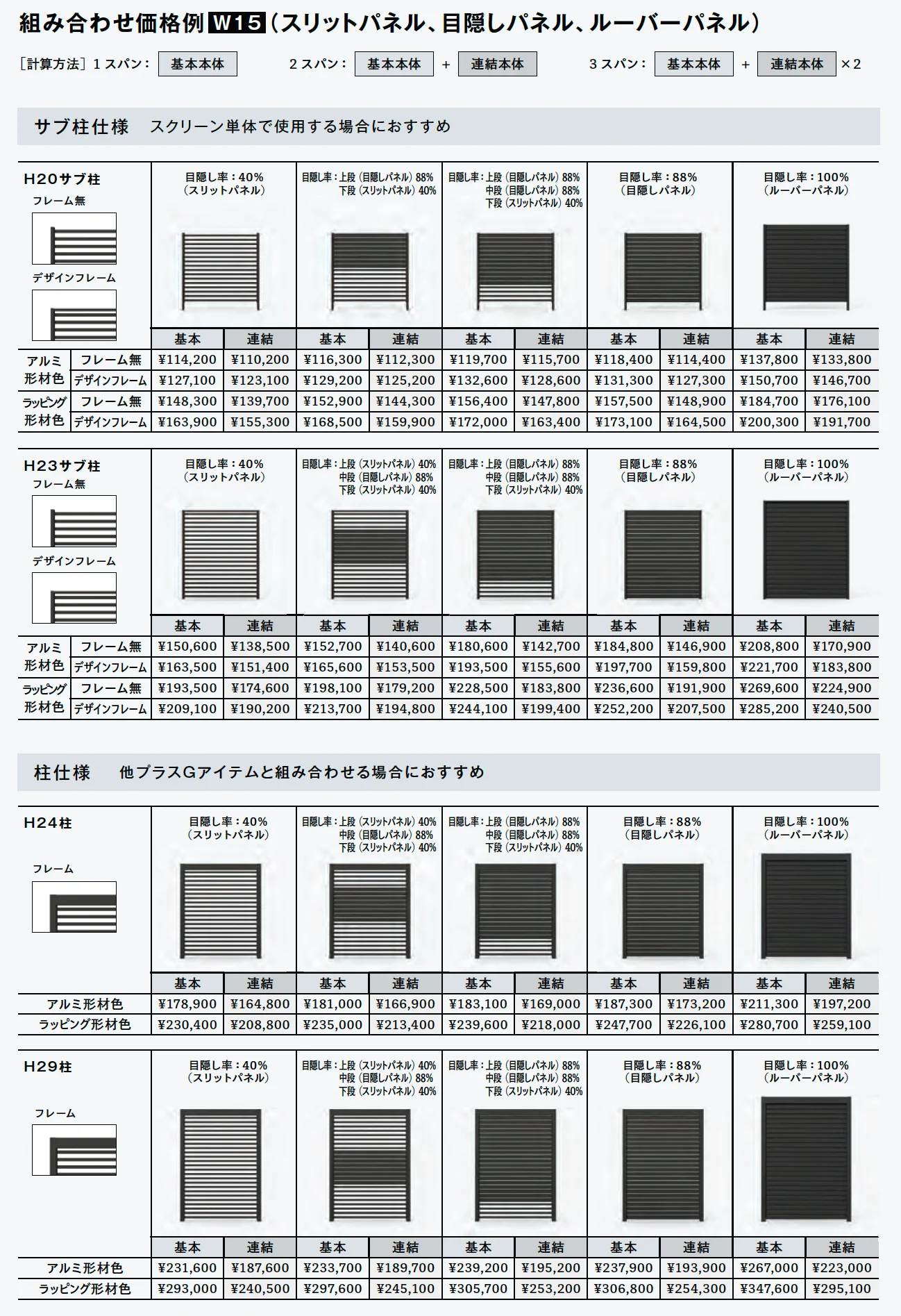 Gスクリーン 目隠しフェンスタイプ【2025年版】_価格_1
