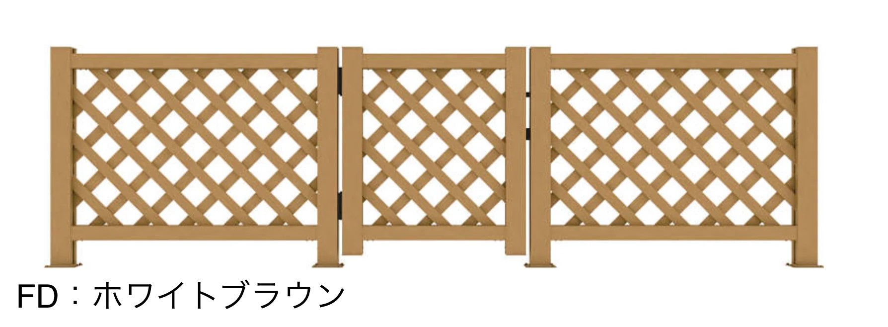 YKK APの「リウッド デッキ門扉 2型(ラチス格子)【2025年版】【廃番】」のサブ画像1