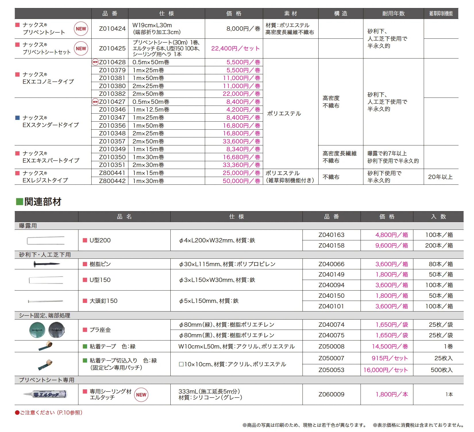 ナックス®防草シート_価格_1