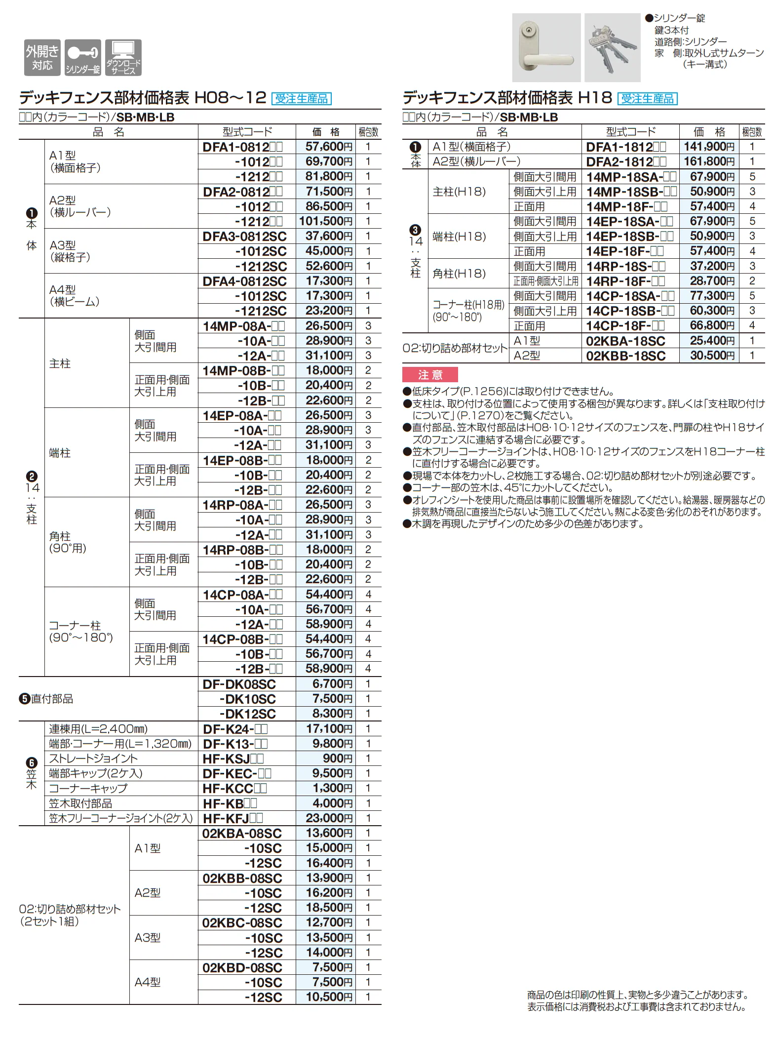 デッキフェンスA3型_価格_1