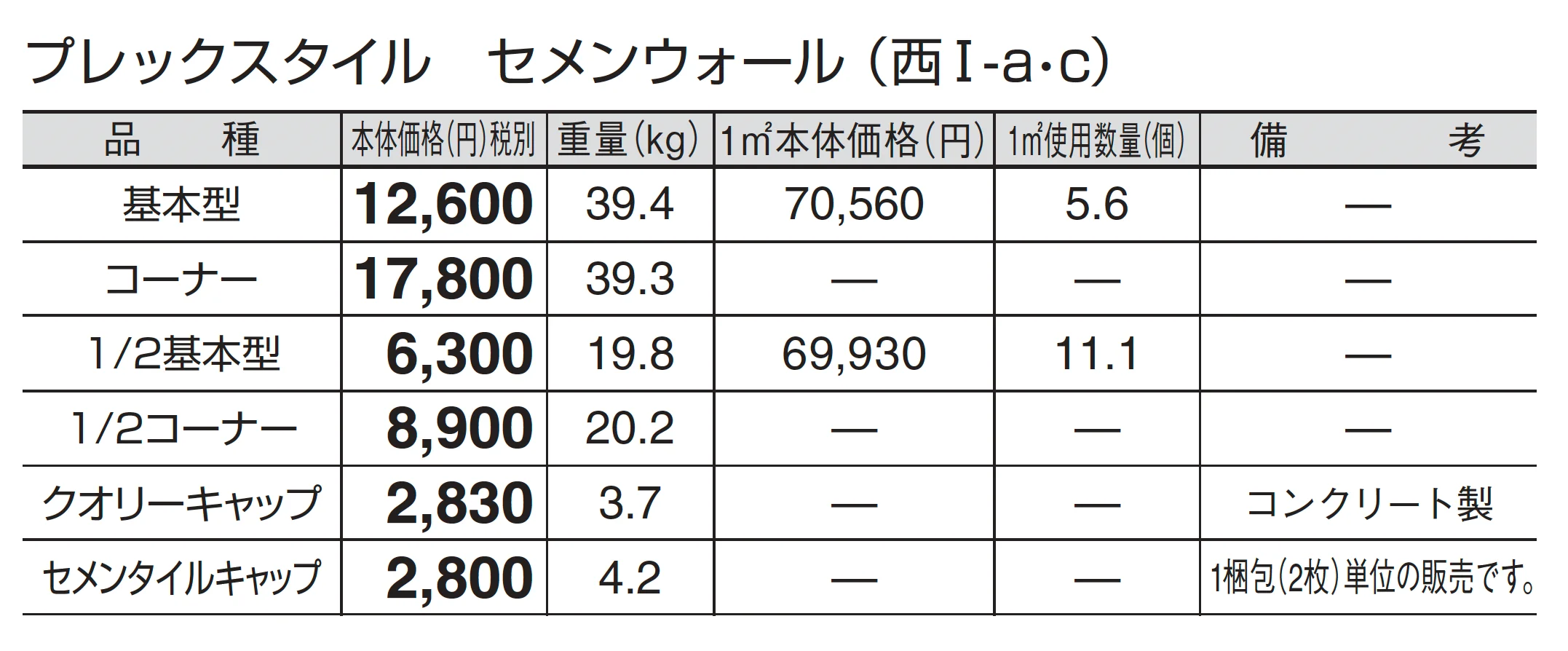 プレックスタイル セメンウォール_価格_3