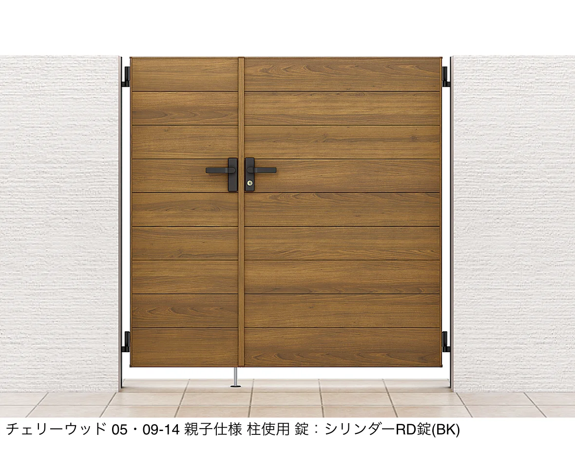 LIXILの「開き門扉AA YM1型(木調)」のサブ画像1