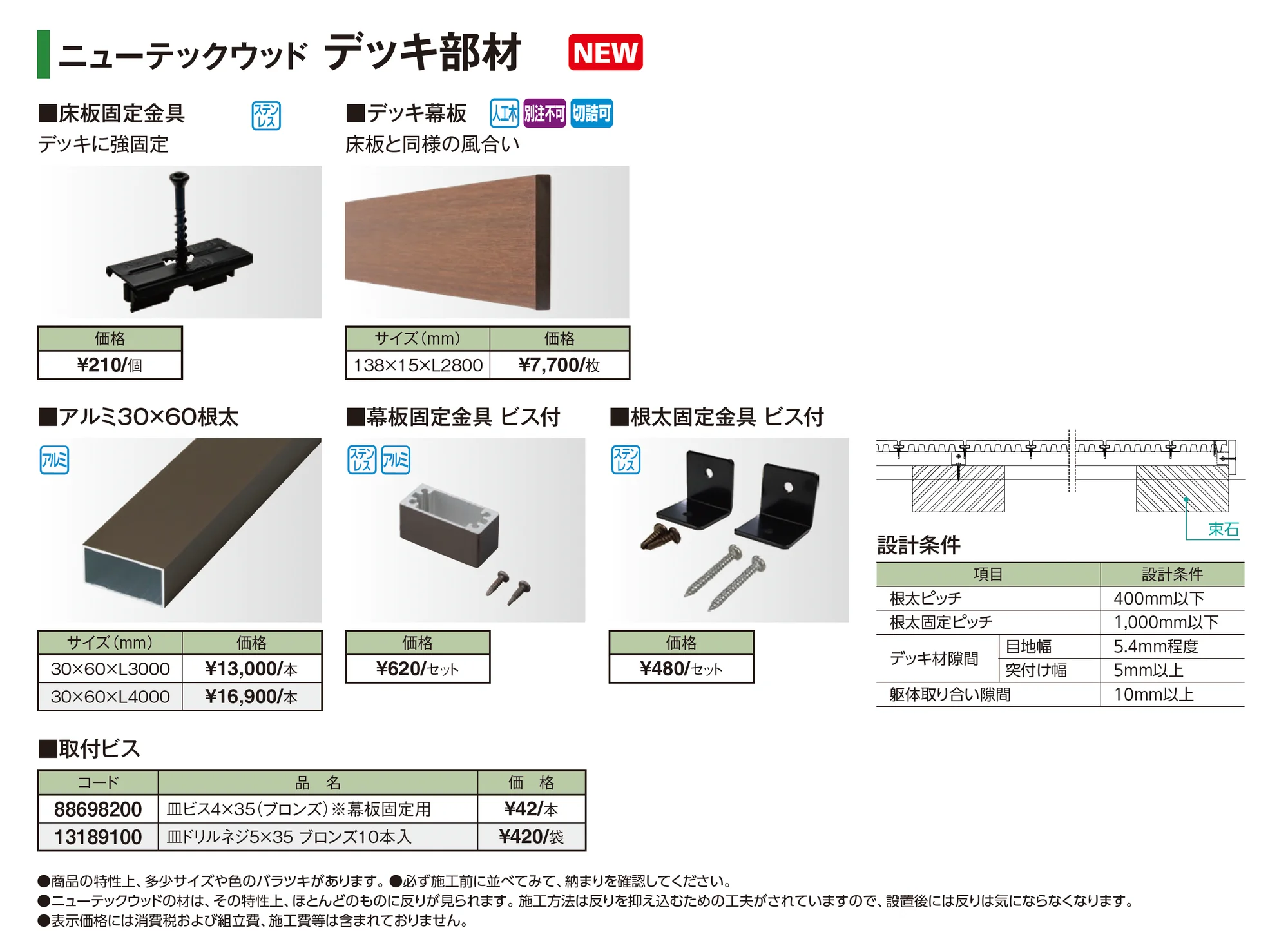 ニューテックウッド デッキ_価格_2