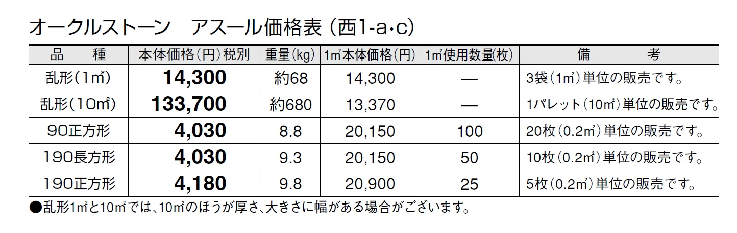 オークルストーン アスール【2024年版】_価格_3