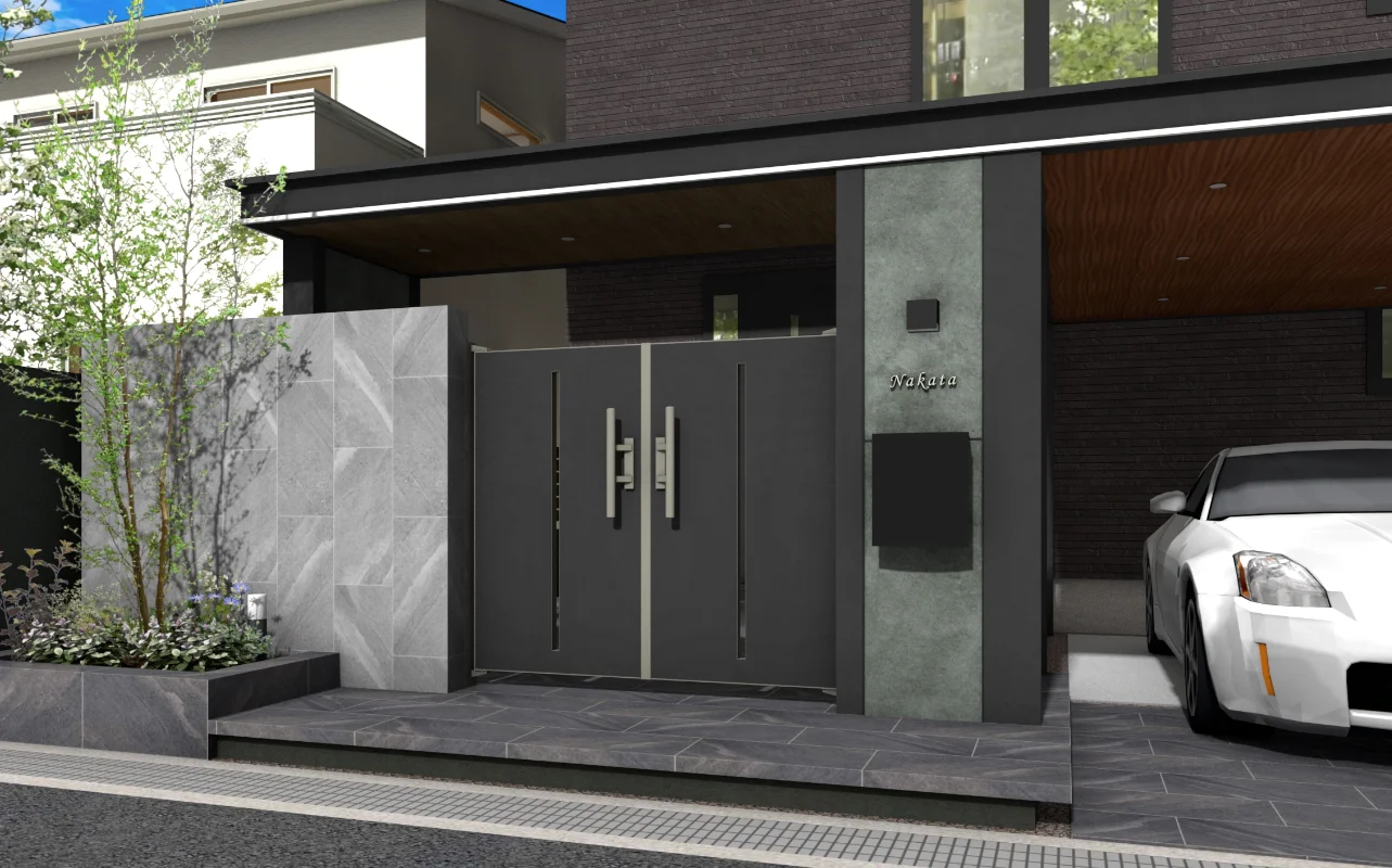 タカショー | エバーアートボード®︎門扉 スリット | 建材サーチ