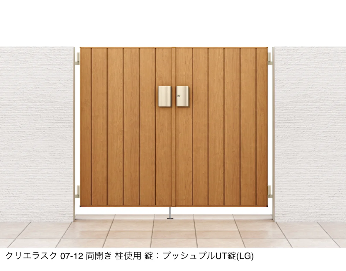LIXILの「開き門扉AA TM1型(木調)」のサブ画像4