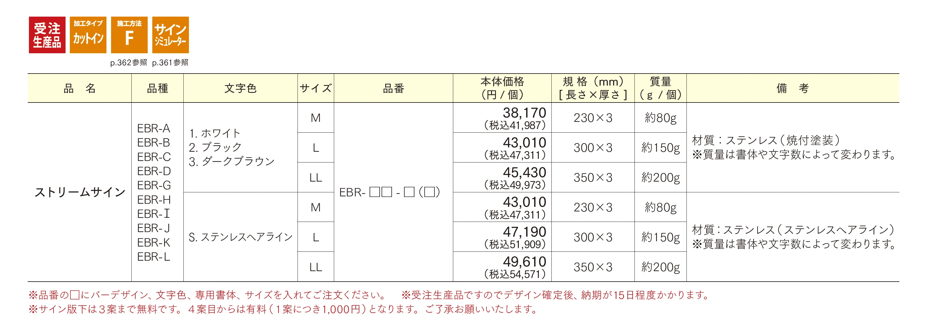 ストリームサイン_価格_1