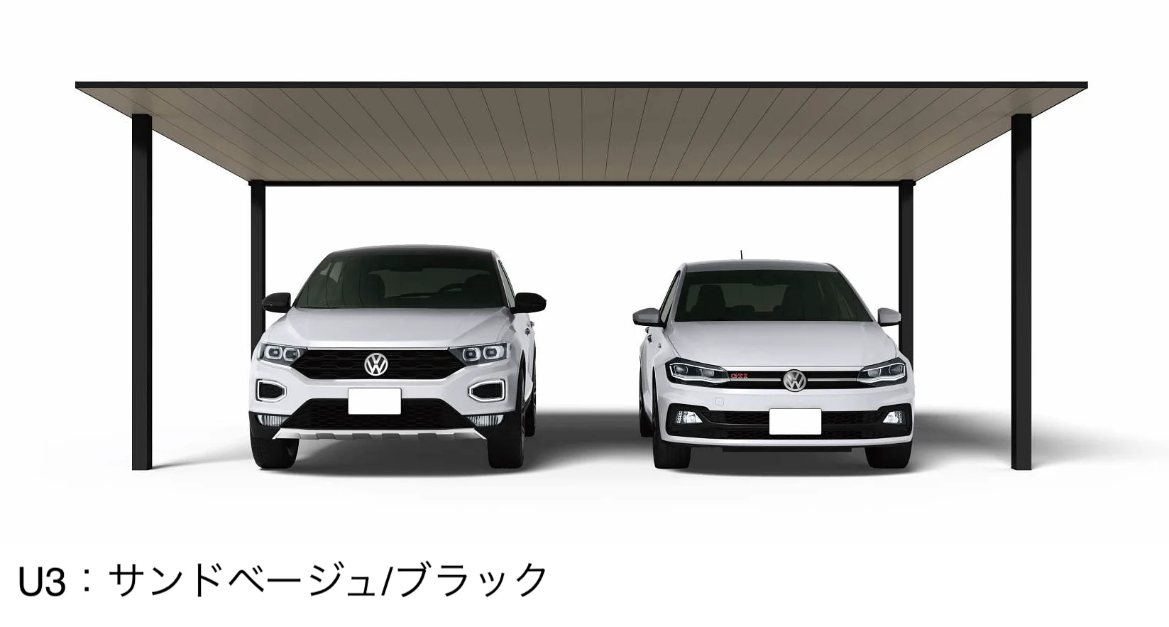 YKK APの「プレーンルーフ 600タイプ 2台用 単体セット」のサブ画像8