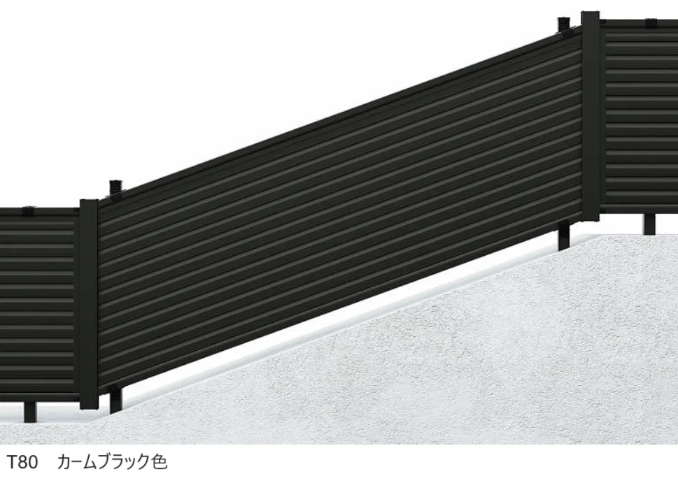 YKK APの「シンプレオ フェンス13K型 傾斜地用横ルーバー【2024年5月末まで】【2024年版】」のサブ画像3