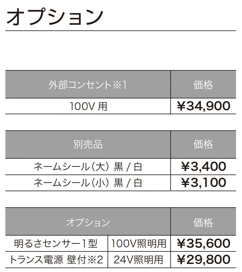 ルシアスウォール HF01型_価格_2