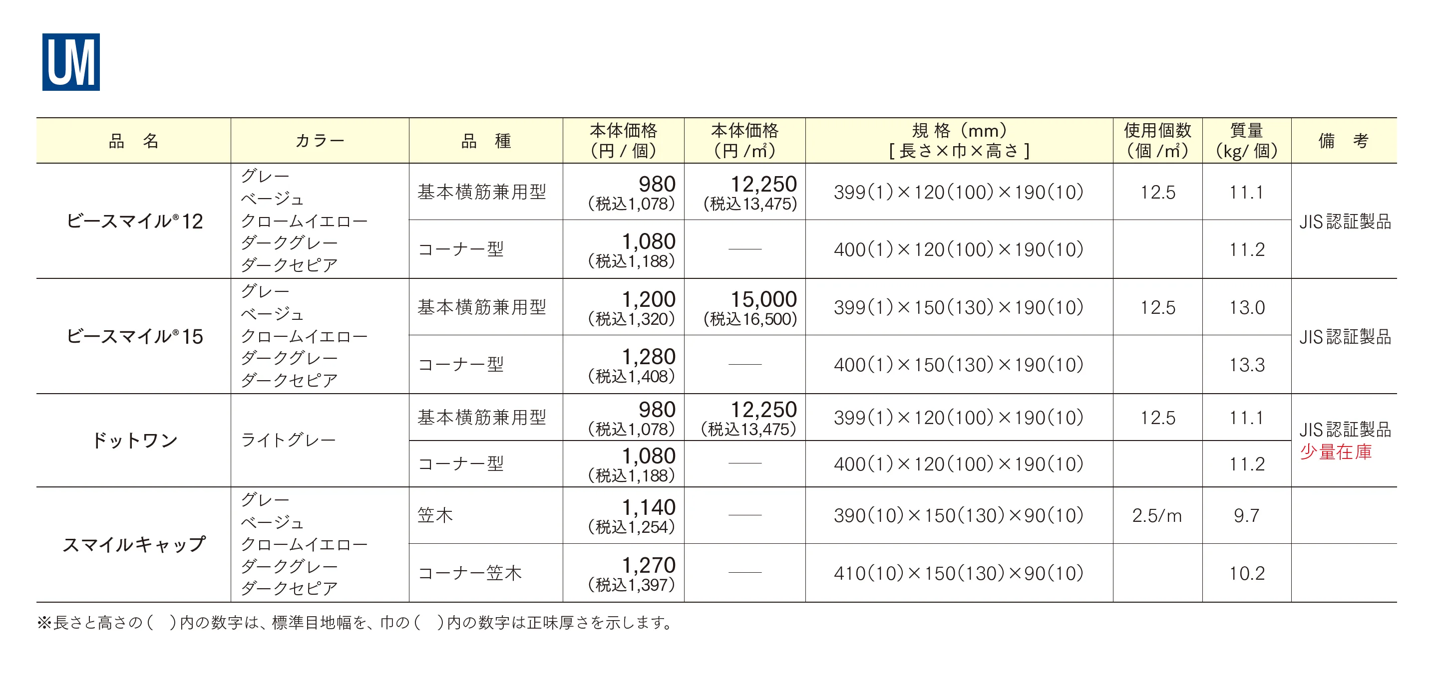 ビースマイル 12/15/ドットワン_価格_1
