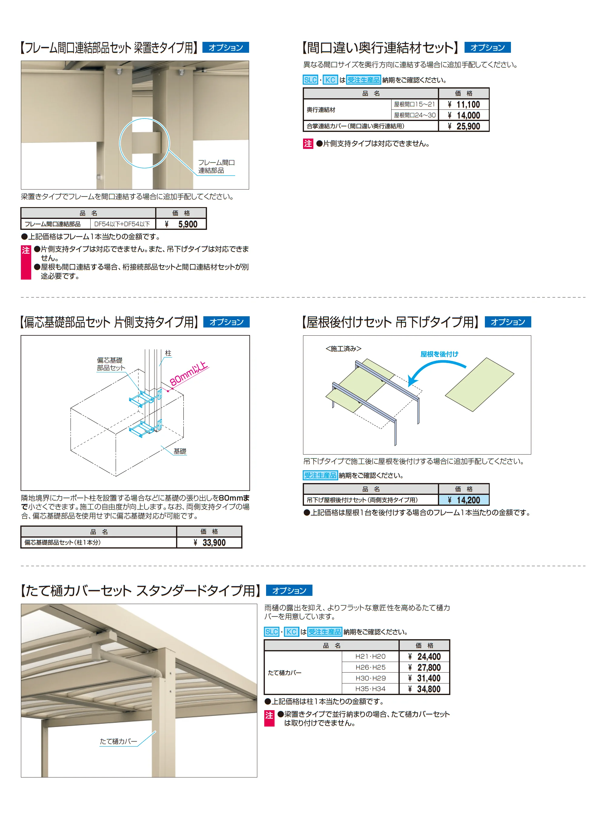 U.スタイル アゼスト スタンダードタイプ 吊下げタイプ・梁置きタイプ(片側支持タイプ)_価格_6