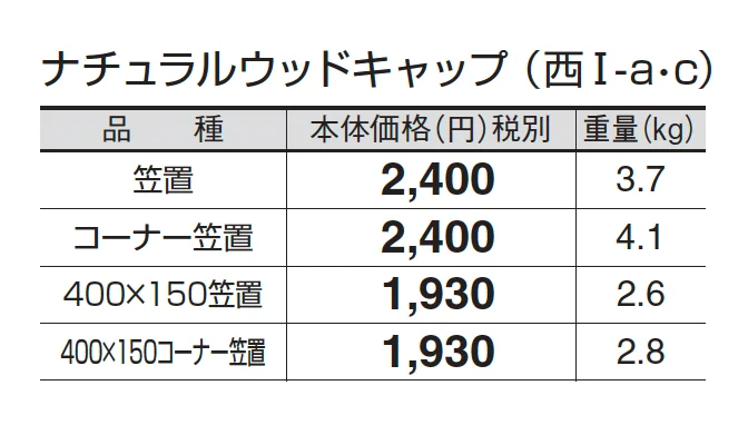ナチュラルウッドキャップ_価格_3
