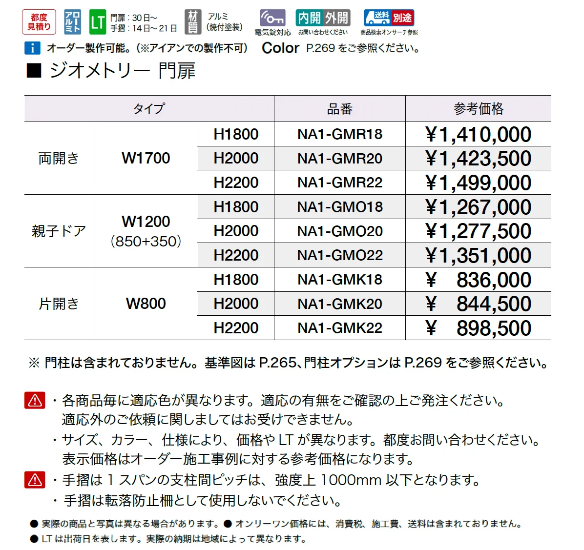 ジオメトリー 門扉・手摺【2025年版】_価格_1