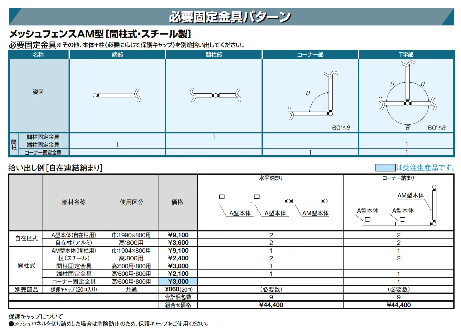 メッシュフェンス A型[スチール製]【2024年版】_価格_3
