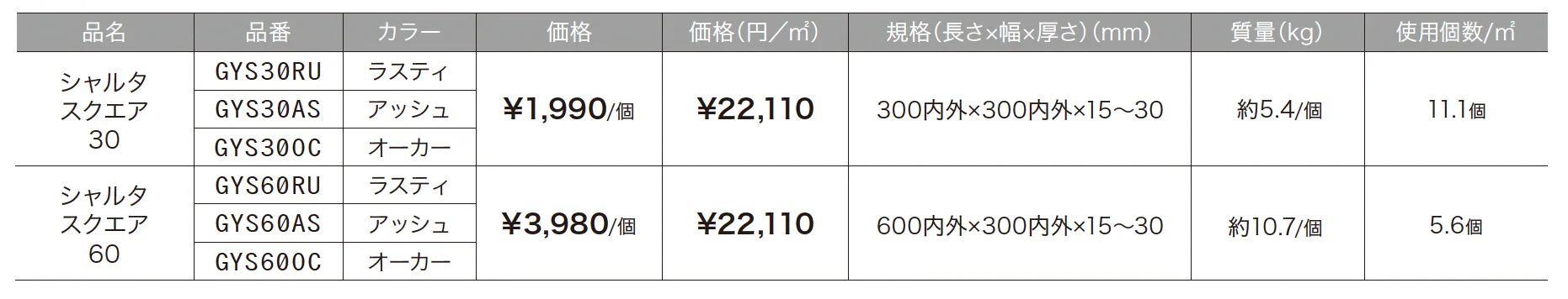 シャルタストーン スクエア【2025年版】_価格_1