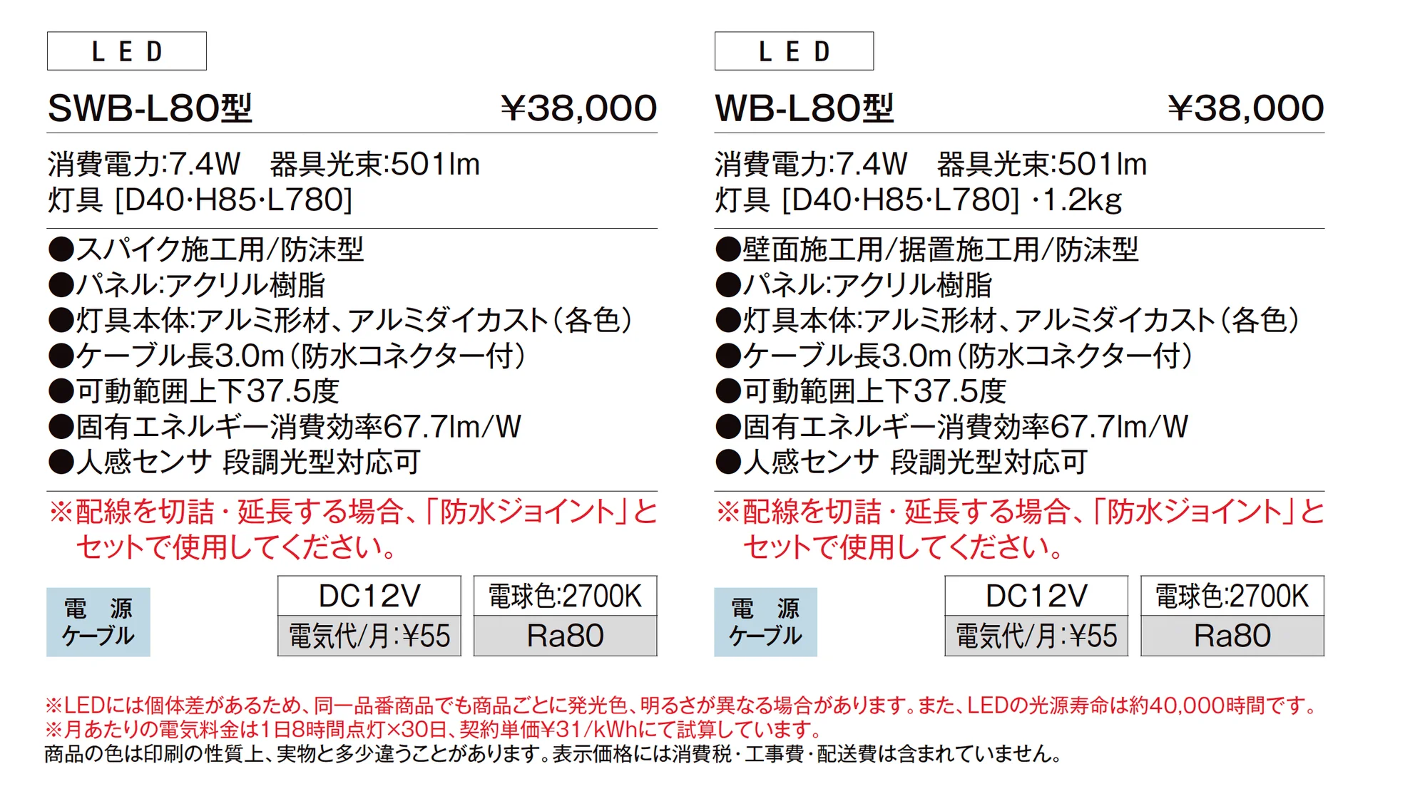 ウォールバーライト SWB-L80型 / WB-L80型_価格_1