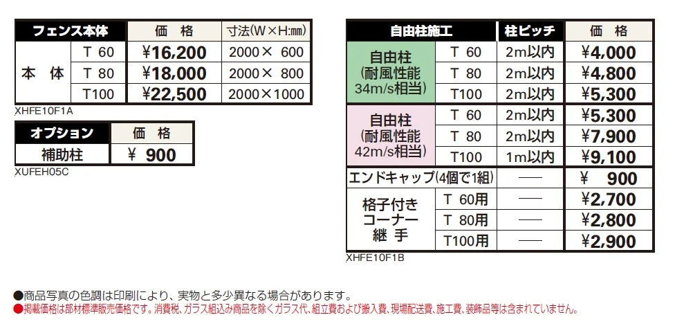 シンプレオ フェンス10F型 たて（粗）格子【2024年5月末まで】【2024年版】_価格_1