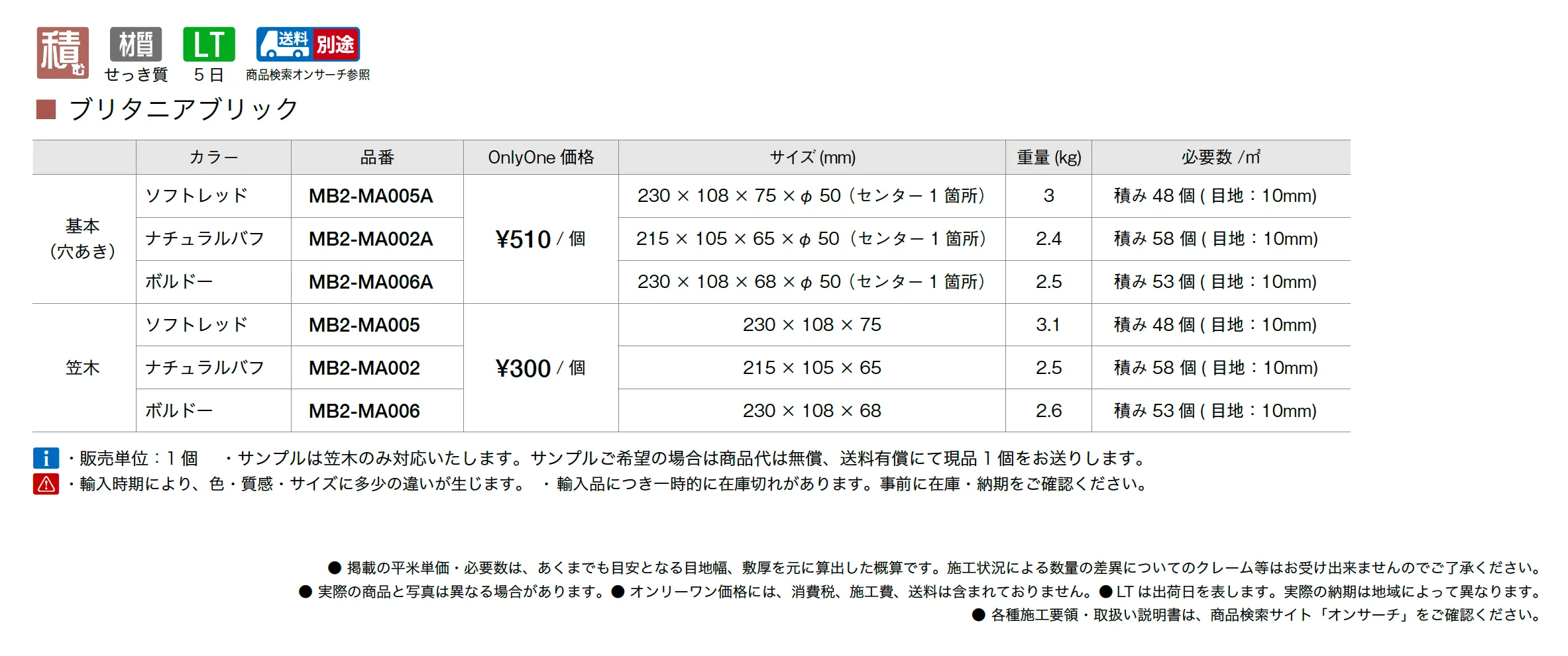 ブリタニアブリック_価格_1