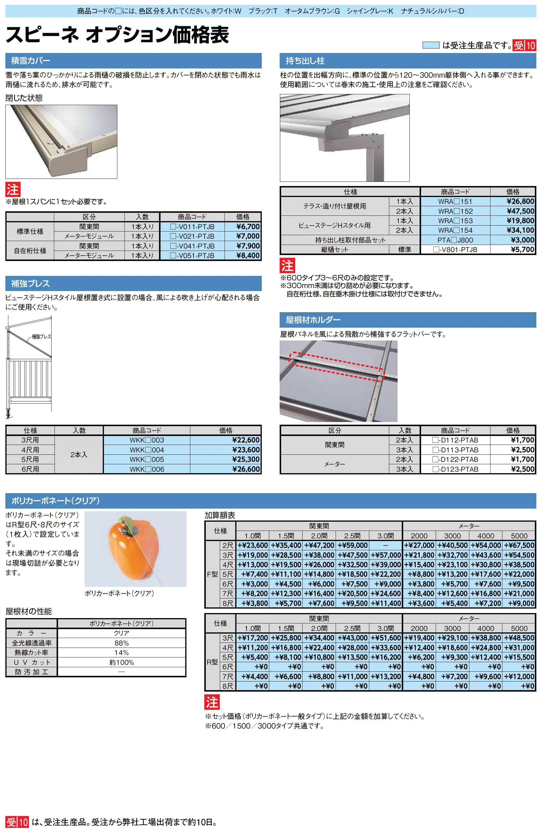 スピーネ F型 造り付け屋根タイプ 関東間_価格_8