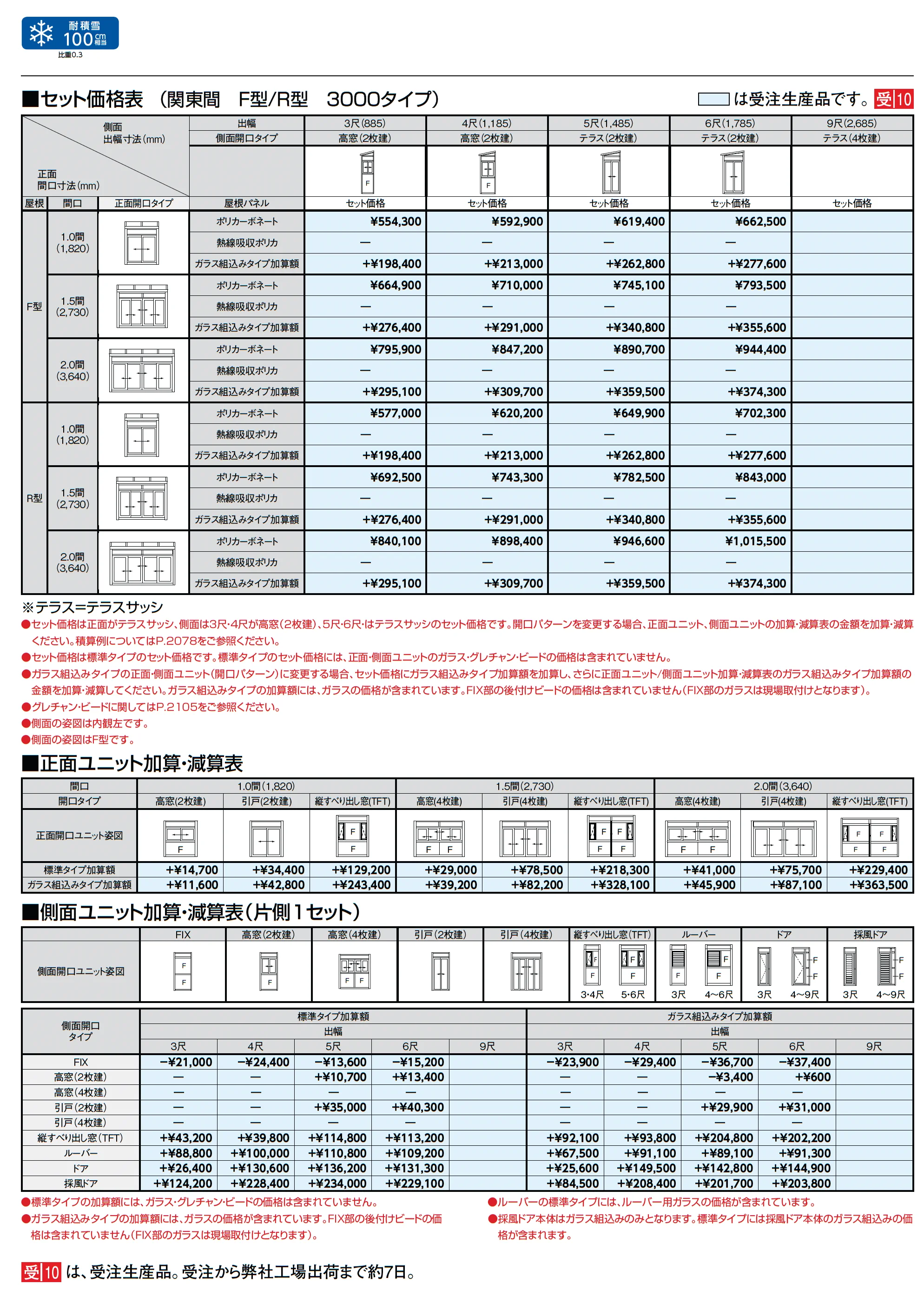 サニージュ R型 土間納まり 関東間_価格_3