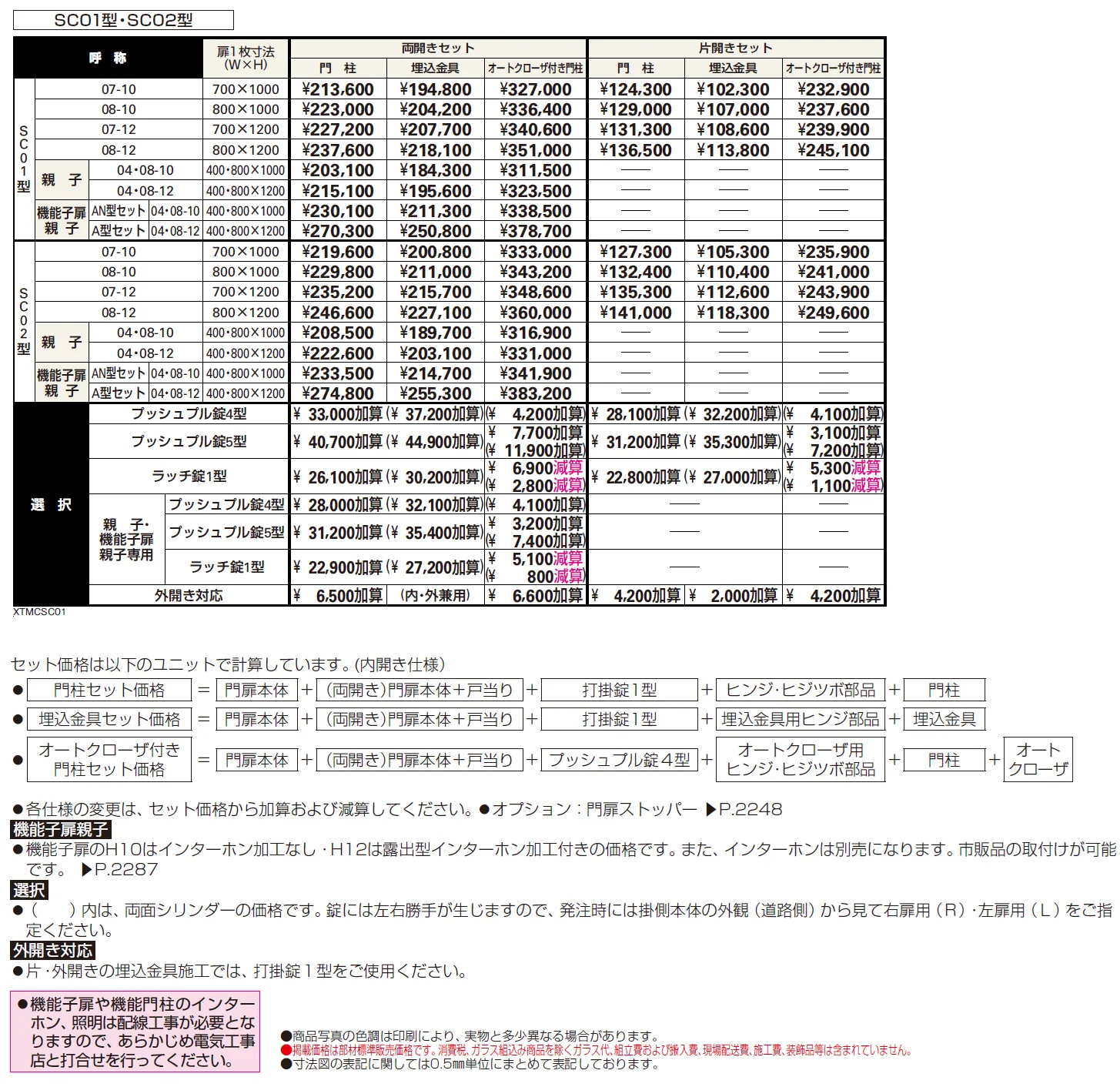 シャローネ 門扉SC01型【2024年版】_価格_1
