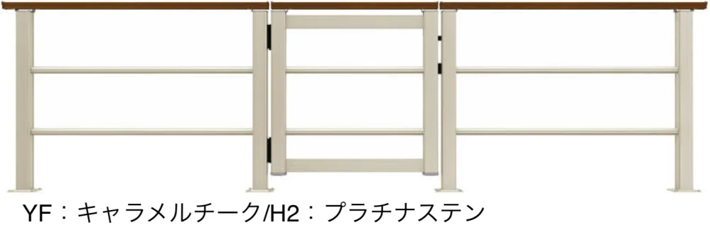 YKK APの「ルシアス デッキ門扉B03型【2023年版】」のサブ画像2