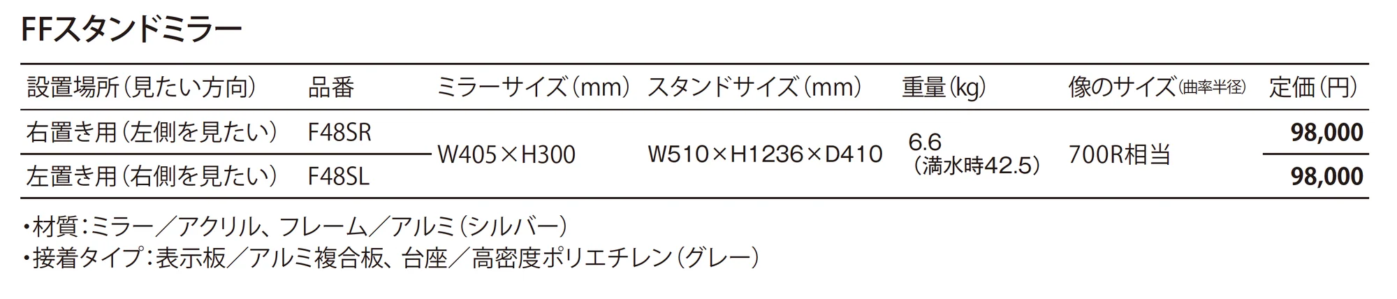 FF スタンドミラー _価格_1