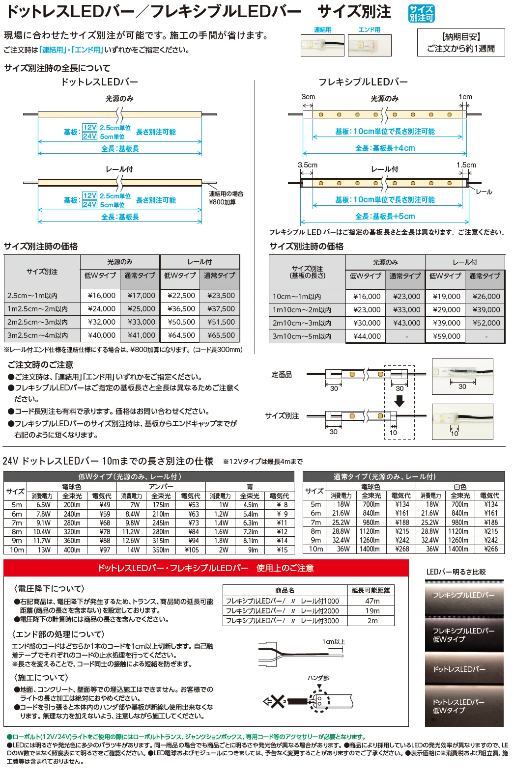ドットレスLEDバー レール付【2024年版】_価格_2