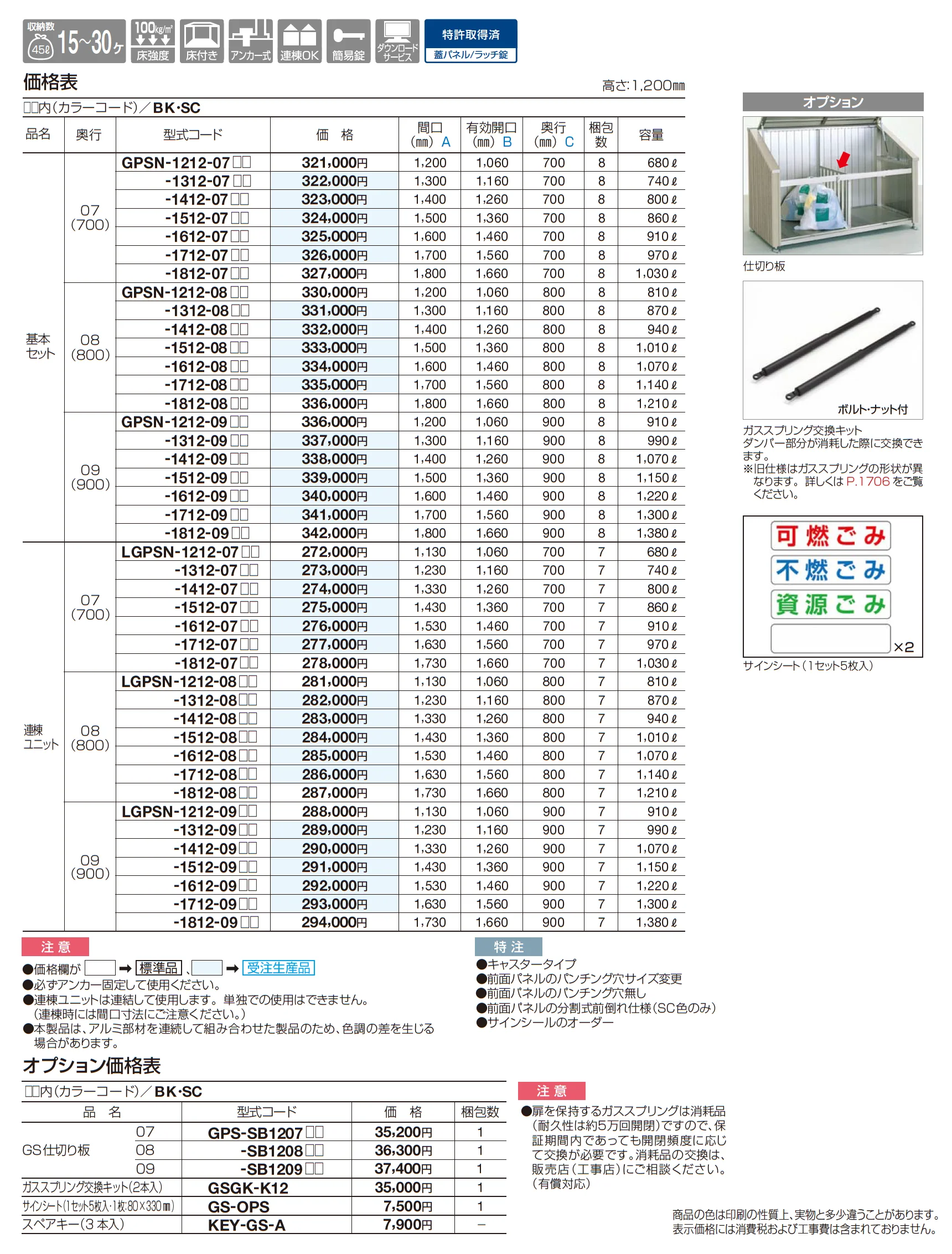 ゴミストッカー ® PS型_価格_1