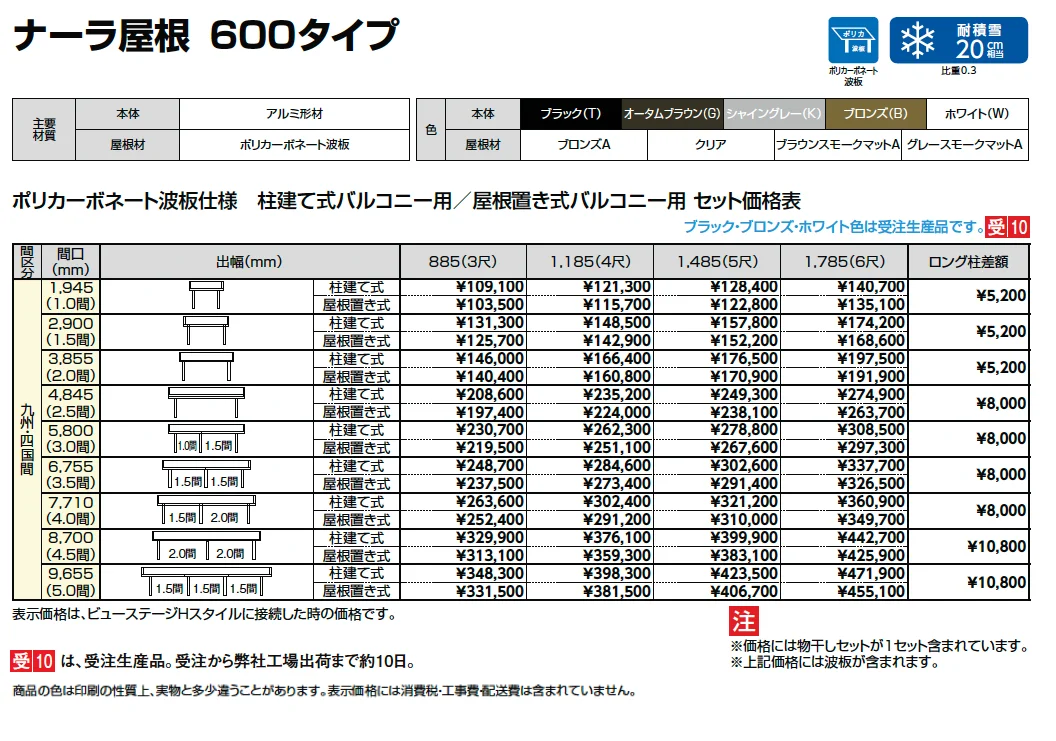 ナーラ屋根 九州・四国間【2024年版】_価格_1