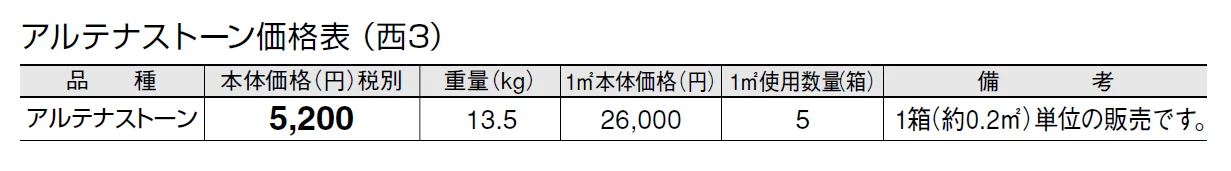 アルテナストーン【2024年版】_価格_5